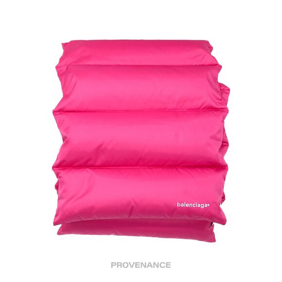 🔴 Balenciaga Puffer Down Scarf - Pink - Picture 1 of 10